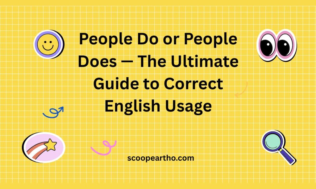 People Do or People Does