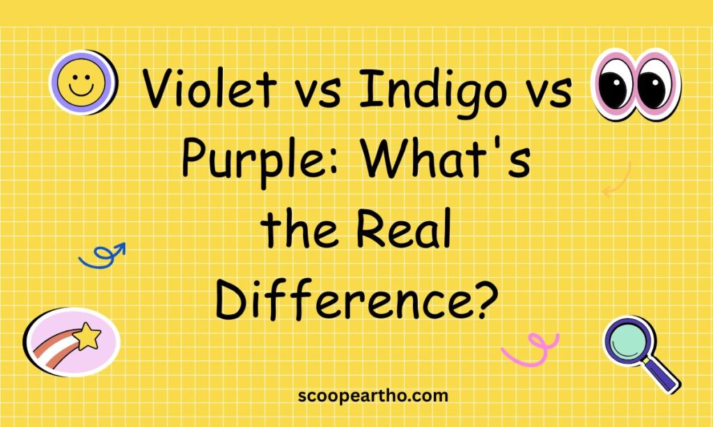 Violet vs Indigo vs Purple