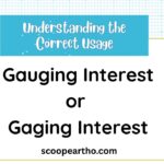 _Gauging Interest or Gaging Interest