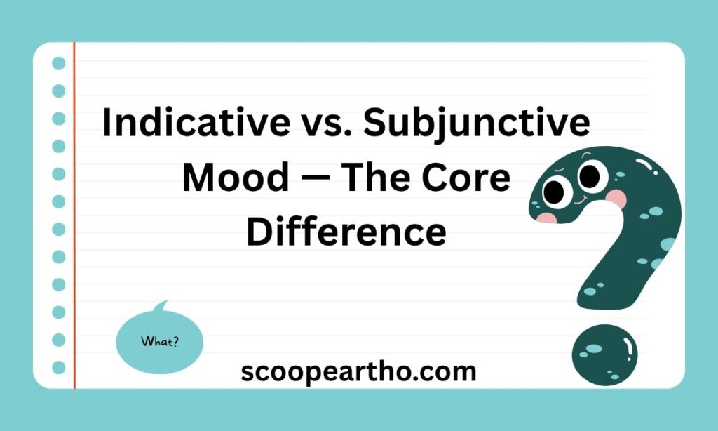 Indicative vs. Subjunctive Mood — The Core Difference