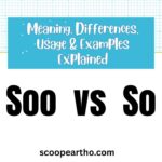 Soo vs So