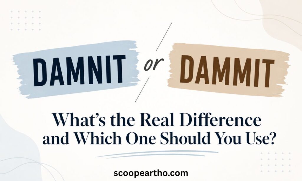 Where DamDamnit or Dammit What's the Real Difference and Which One Should You Usen It Comes From