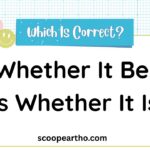 Whether It Be vs Whether It Is