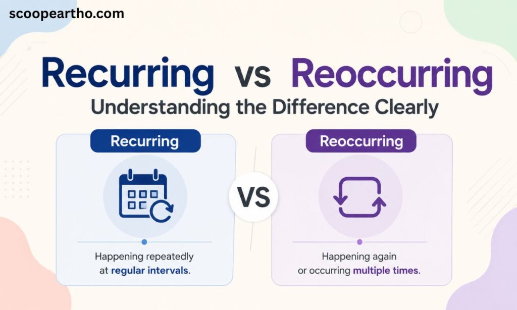 Recurring vs Reoccurring