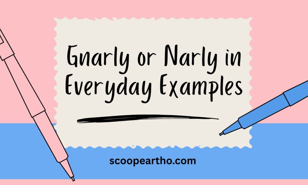 Gnarly or Narly in Everyday Examples