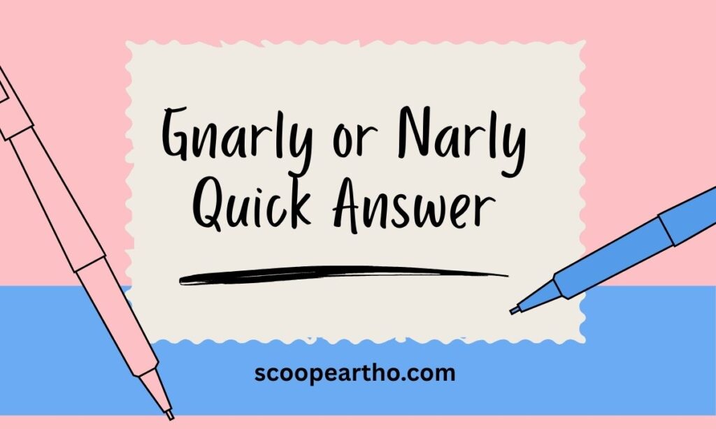 Gnarly or Narly – Quick Answer