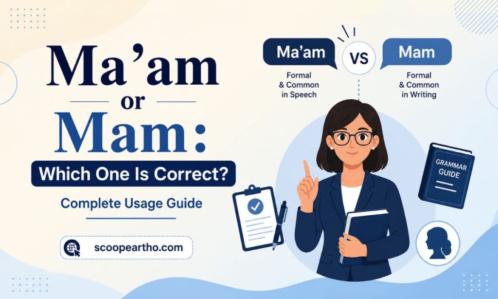 Ma'am or Mam Which One Is Correct Complete Usage Guide
