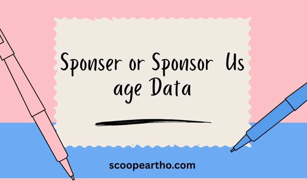 Sponser or Sponsor Usage Data