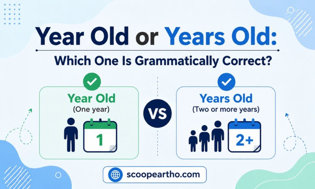 Year Old or Years Old Which One Is Grammatically Correct