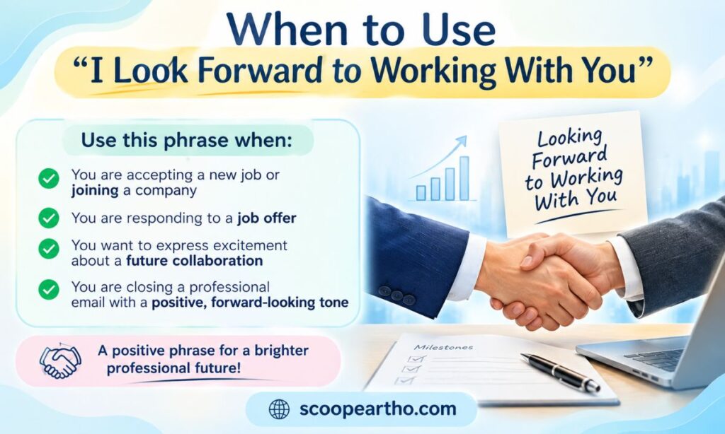 When to Use I Look Forward to Working With You